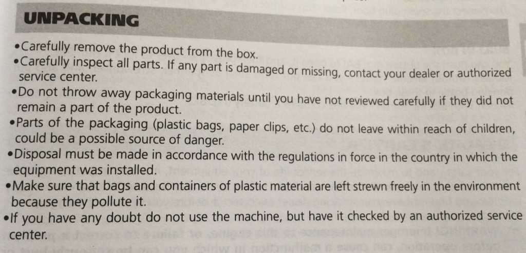 Lawnmower Instructions - Advocating Littering