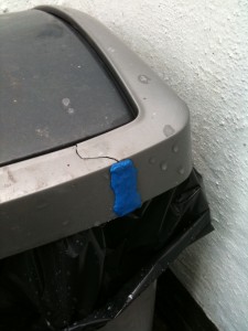 Bin Lid Repaired with Sugru