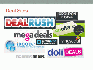 Logos for a selection of deal sites operating in Ireland